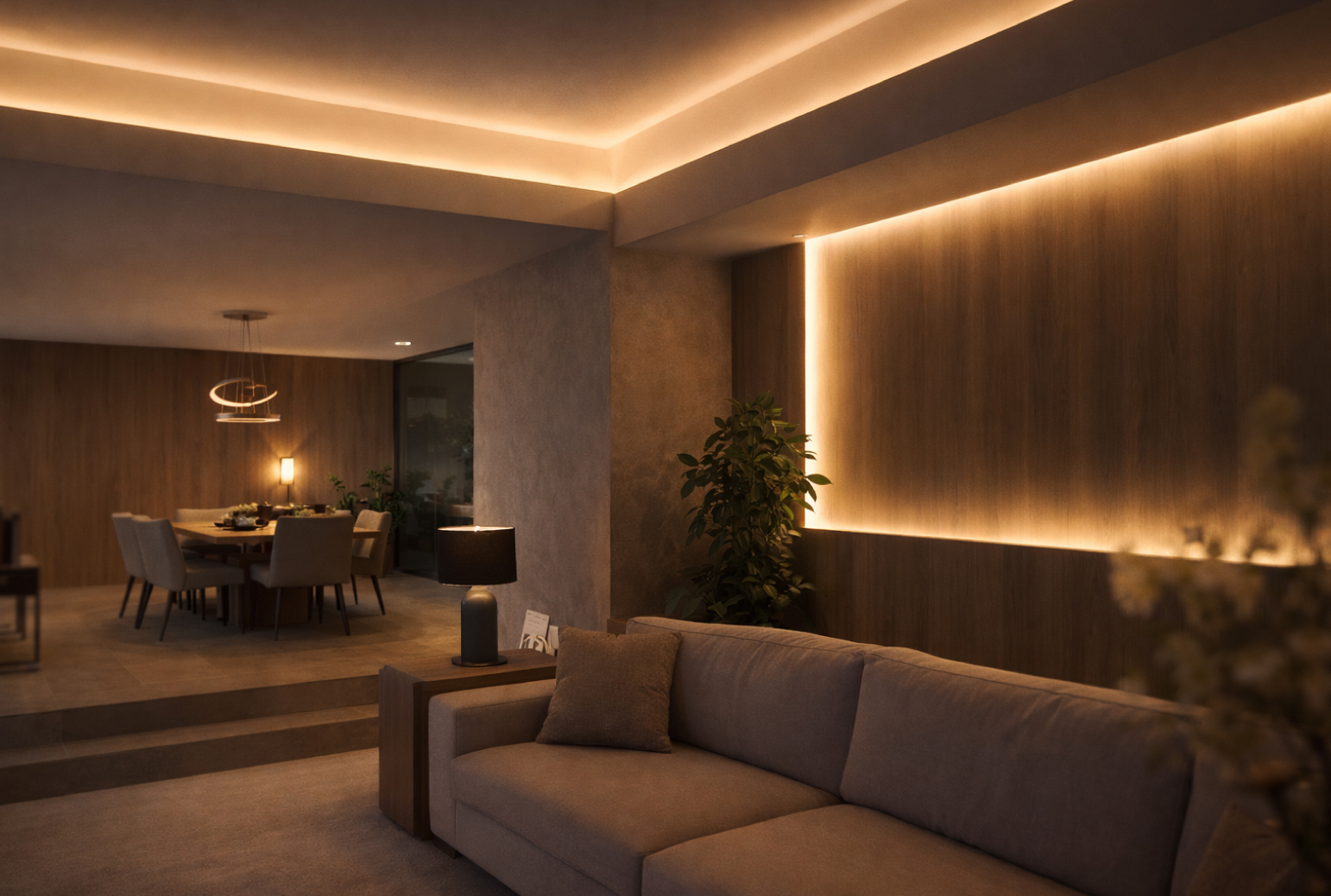 Luz Indirecta: Un Mar de Elegancia con IDELIGHTEC