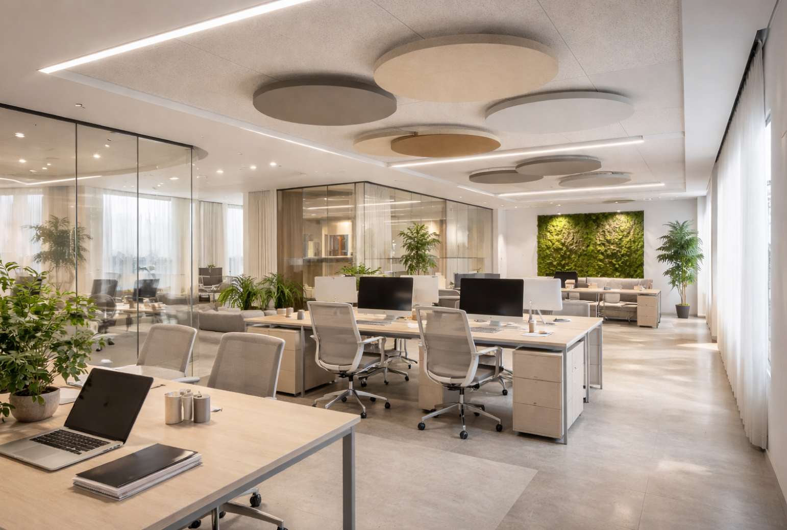 Iluminación Acústica en Oficinas: Armonizando Ambientes para un Trabajo Productivo y Placentero